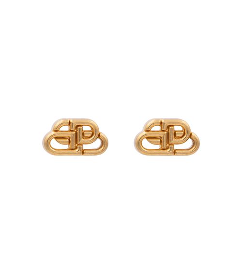 BB XS gold-plated stud earrings