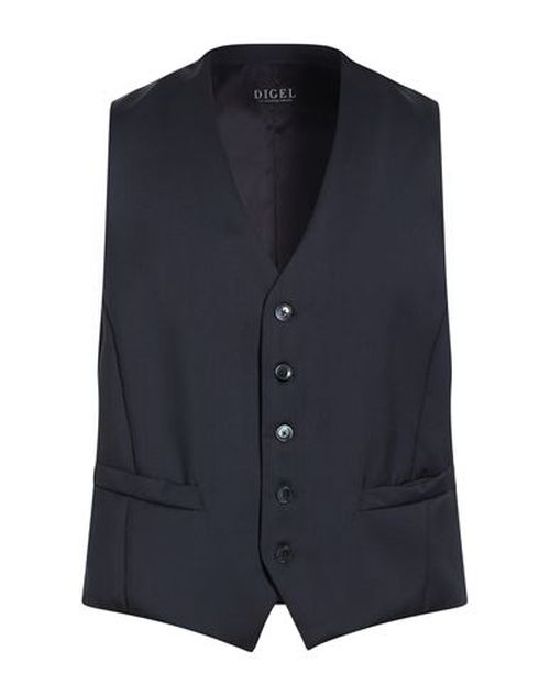 Man Tailored Vest Midnight blue Size 38 Virgin Wool