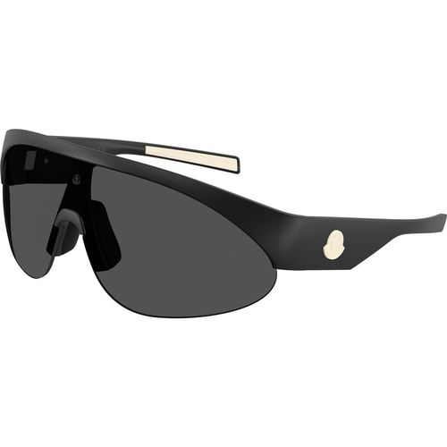 Moncler Unisex Moncler ME8019U MYRR 500687 Gafas de sol Inyectado Negro Gris Redonda Norma