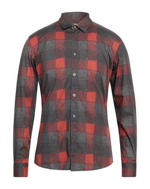 Man Shirt Brick Size 15 ¾ Cotton, Elastane