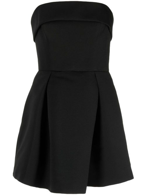 Box pleat mini dress - Black