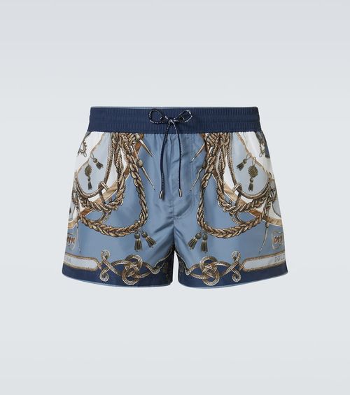 Printed swim trunks