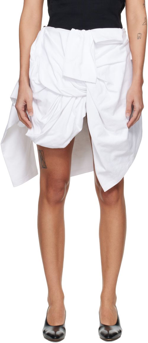 White 'T-shirt' Miniskirt