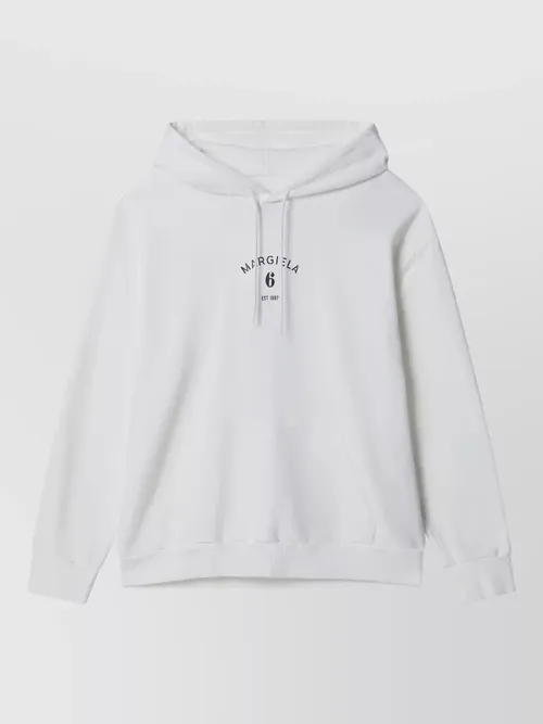 Maison Margiela - hooded knit sweater kangaroo pocket