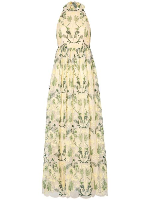Acanella Habitat halter maxi dress - Neutrals