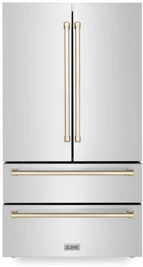 ZLINE 36 Inch autograph 36" Counter Depth French Door Refrigerator RFMZ36G