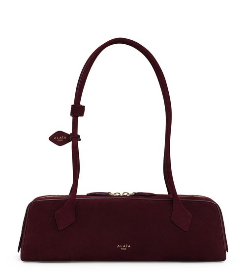 Medium Suede Le Teckel Shoulder Bag