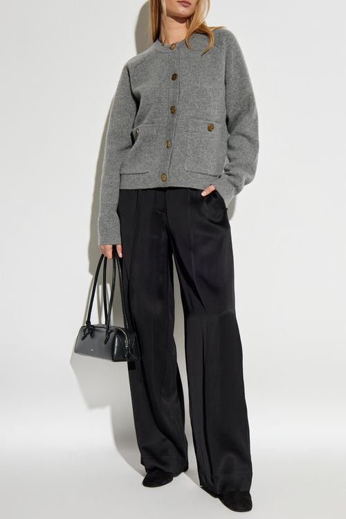 Cardigan With Pockets, Women's, Grey