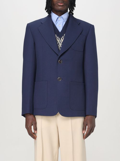 Blazer Men color Blue