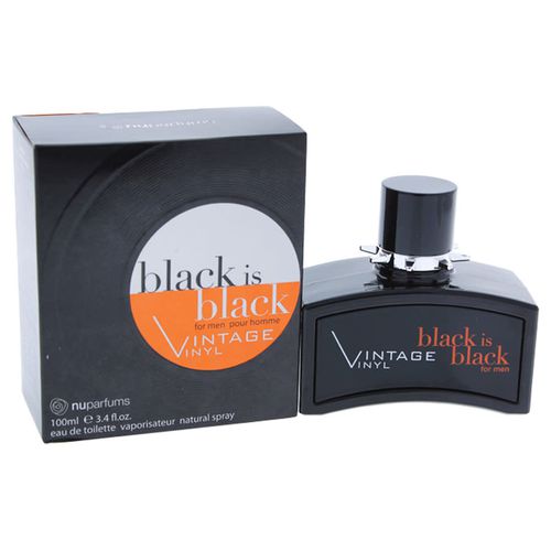 Black Is Black Vintage Vinyl By Edt Spray 3.4 Oz