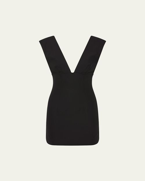 Plunge Mini Dress