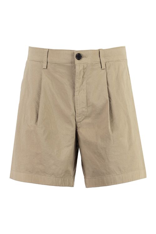 Light Beige Solid Shorts