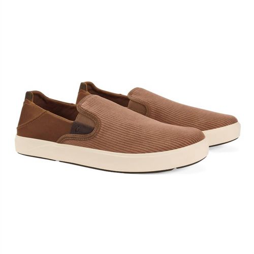Men's Lae‘Ahi Kapa Sneakers In Tan/dark Wood