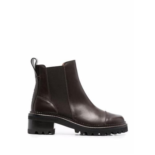 Mallory leather boots - Brown