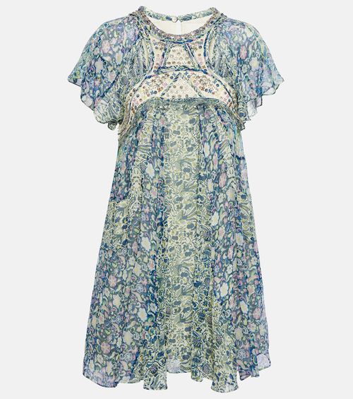 Isabel Marant Odile printed silk minidress
