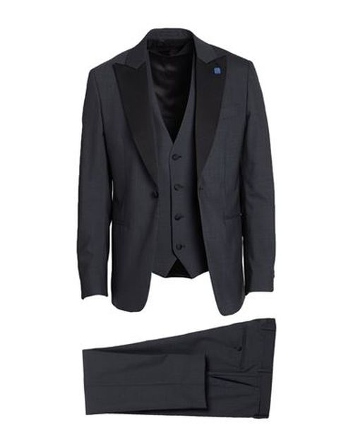 Man Suit Charcoal Size 38 Wool, Elastane
