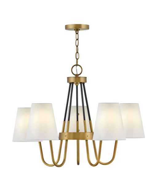 Heritage Brass LED Chandelier from the Aston Collection