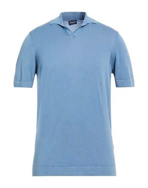 Man Sweater Slate blue Size 42 Cotton