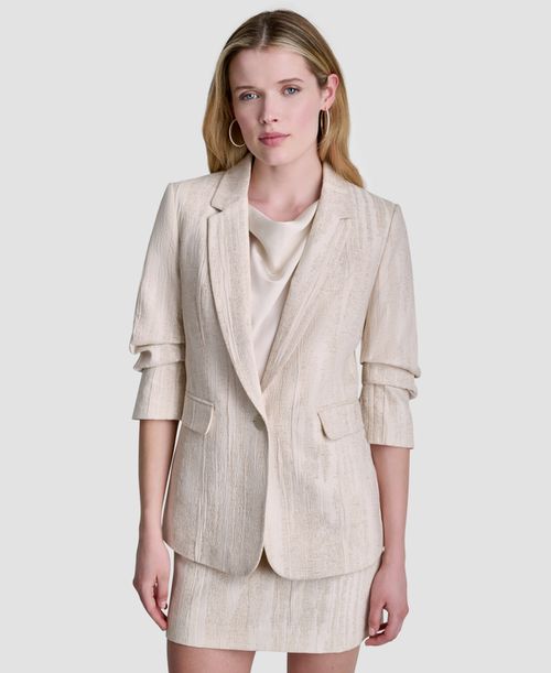 Women's Long-Sleeve Notch Collar Blazer - Mojave/coconut