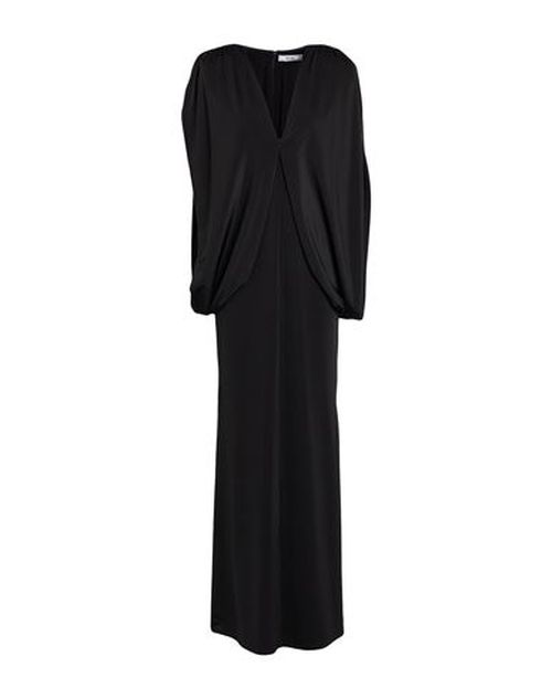 Woman Maxi dress Black Size 6 Polyester, Elastane