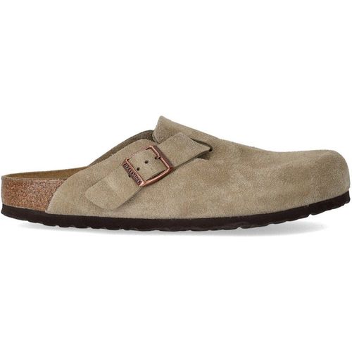Birkenstock Boston Suede Taupe Unisex Clog