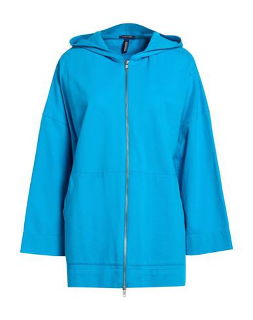 Woman Sweatshirt Azure Size 2 Cotton