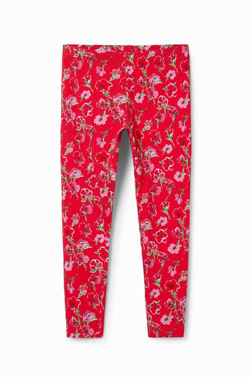 Long floral leggings