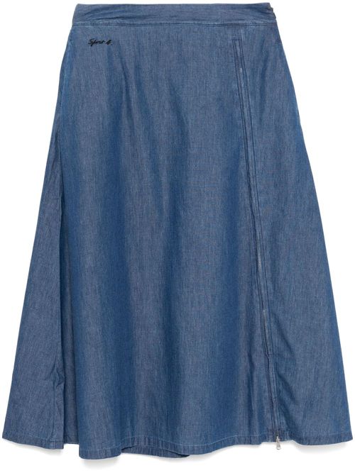 Zipped skirt - Blue