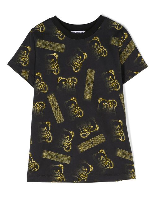 Teddy-print T-shirt - Black