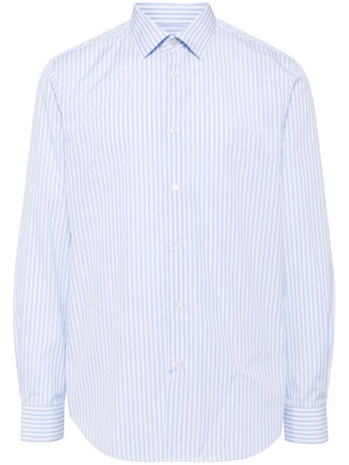 Tailored-fit stripe shirt - Blue