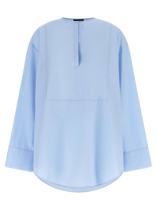 Cotton Poplin Shirt — Blue
