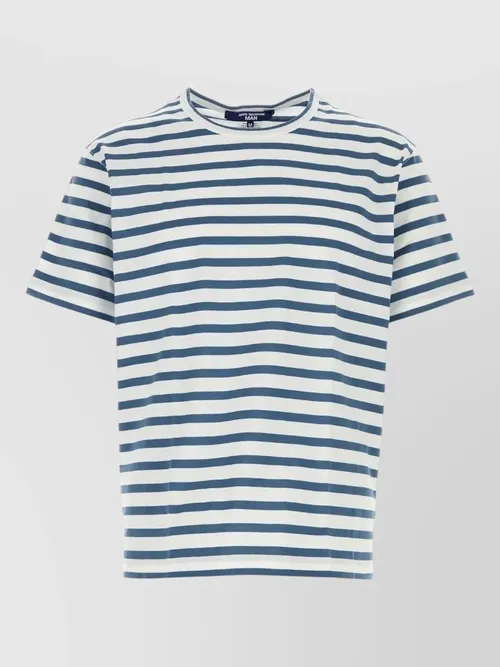 Junya Watanabe - cotton t shirt crew neck striped
