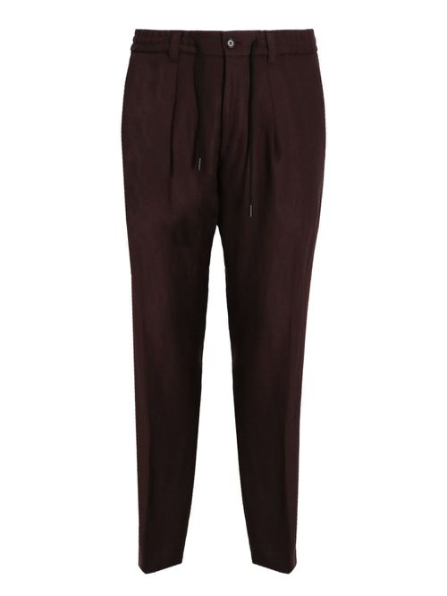 BOSS Bardon drawstring-waist trousers - Red