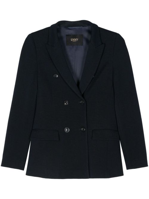 Dark Blue Double Breasted Blazer