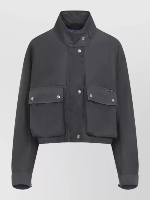 Prada - re nylon blouson coat stand collar