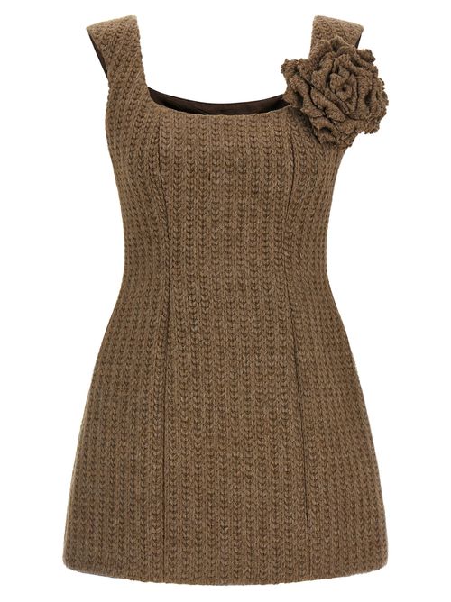Wool Dress Dresses Brown