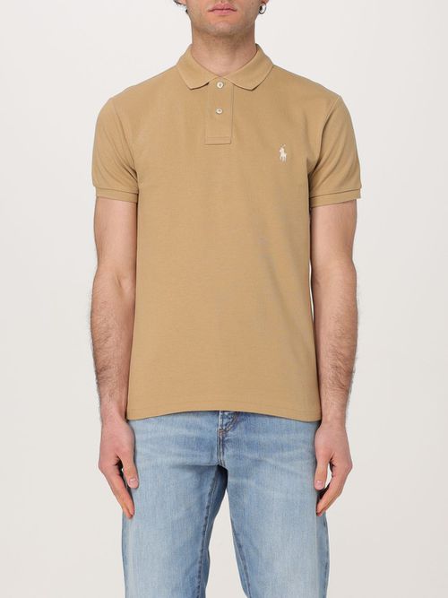 Polo Shirt Men color Coffee