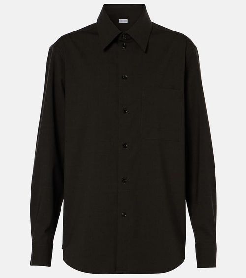 Wool-blend shirt