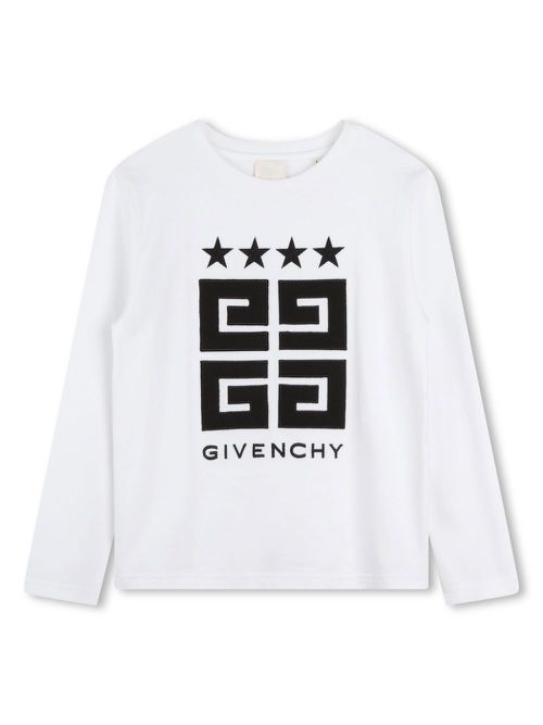 4G-print cotton T-shirt - White