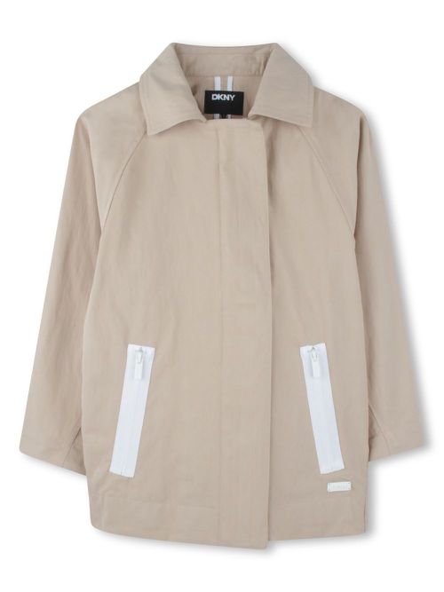 Concealed-fastening coat - Neutrals