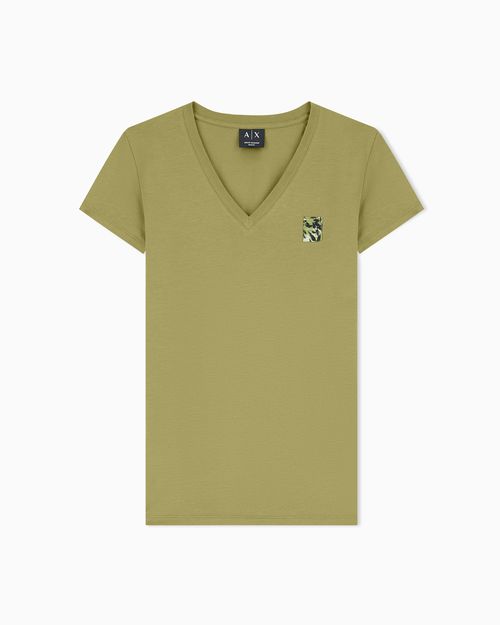 Slim Fit T-shirt in Stretch Cotton Jersey