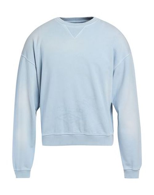 Man Sweatshirt Sky blue Size L Cotton