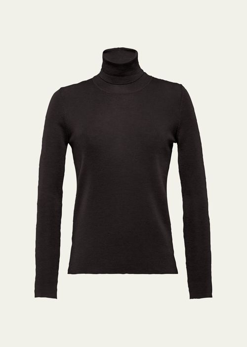 Turtleneck Cashmere-Blend Sweater