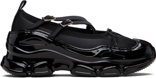 Black Beaded Tracker Ballerina Sneakers
