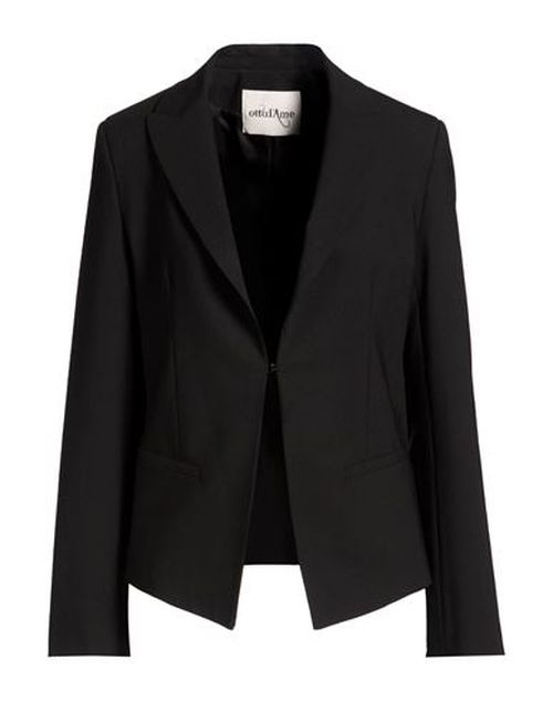 Woman Blazer Black Size 10 Polyester, Virgin Wool, Elastane