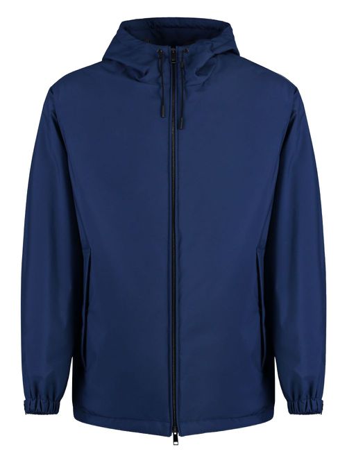 Windbreaker hooded jacket - Blue