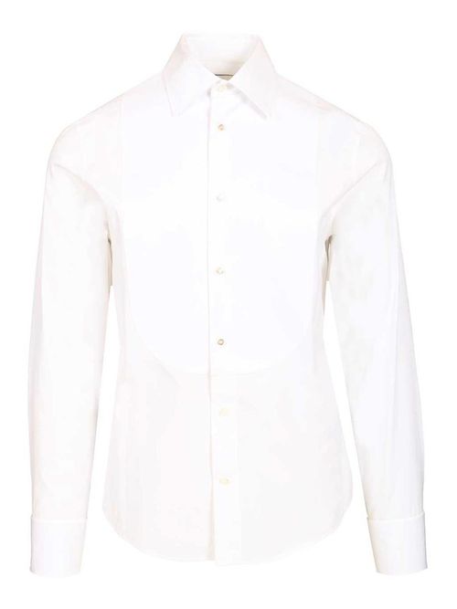 Slim-Fit Cotton Tuxedo Shirt