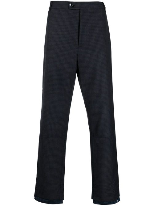 Sports Hem straight-leg trousers - Blue