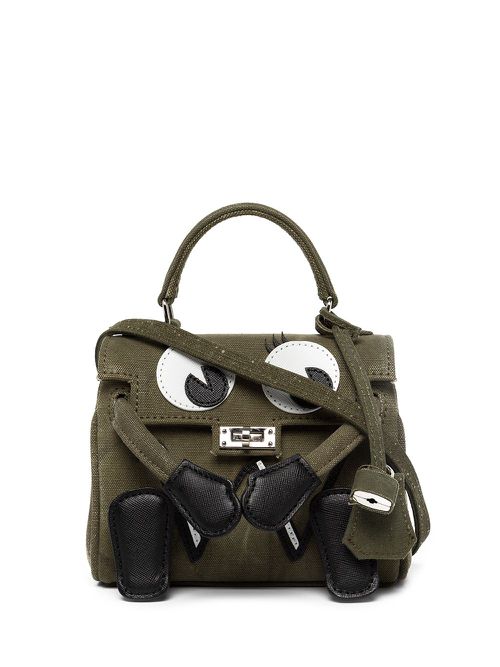 X Dr. Woo doll mini tote bag - Green