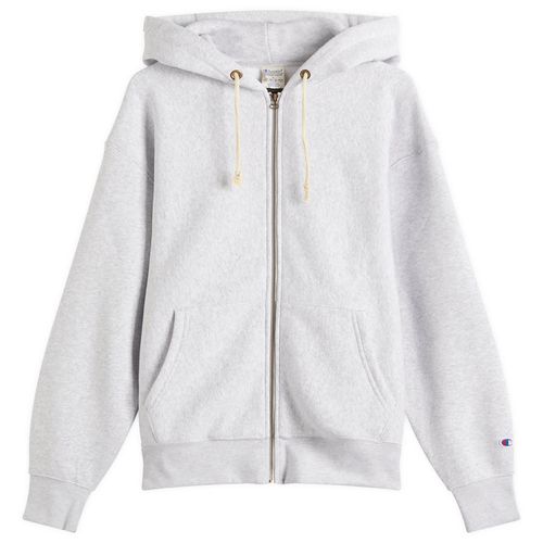 Men's Reverse Weave Fleece Zip Hoodie in Grey